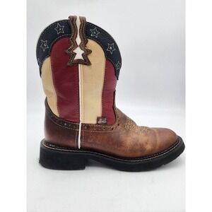 Justin Gypsy Boot Women's Chellie Stars & Stripes Size 7B American Flag L9521